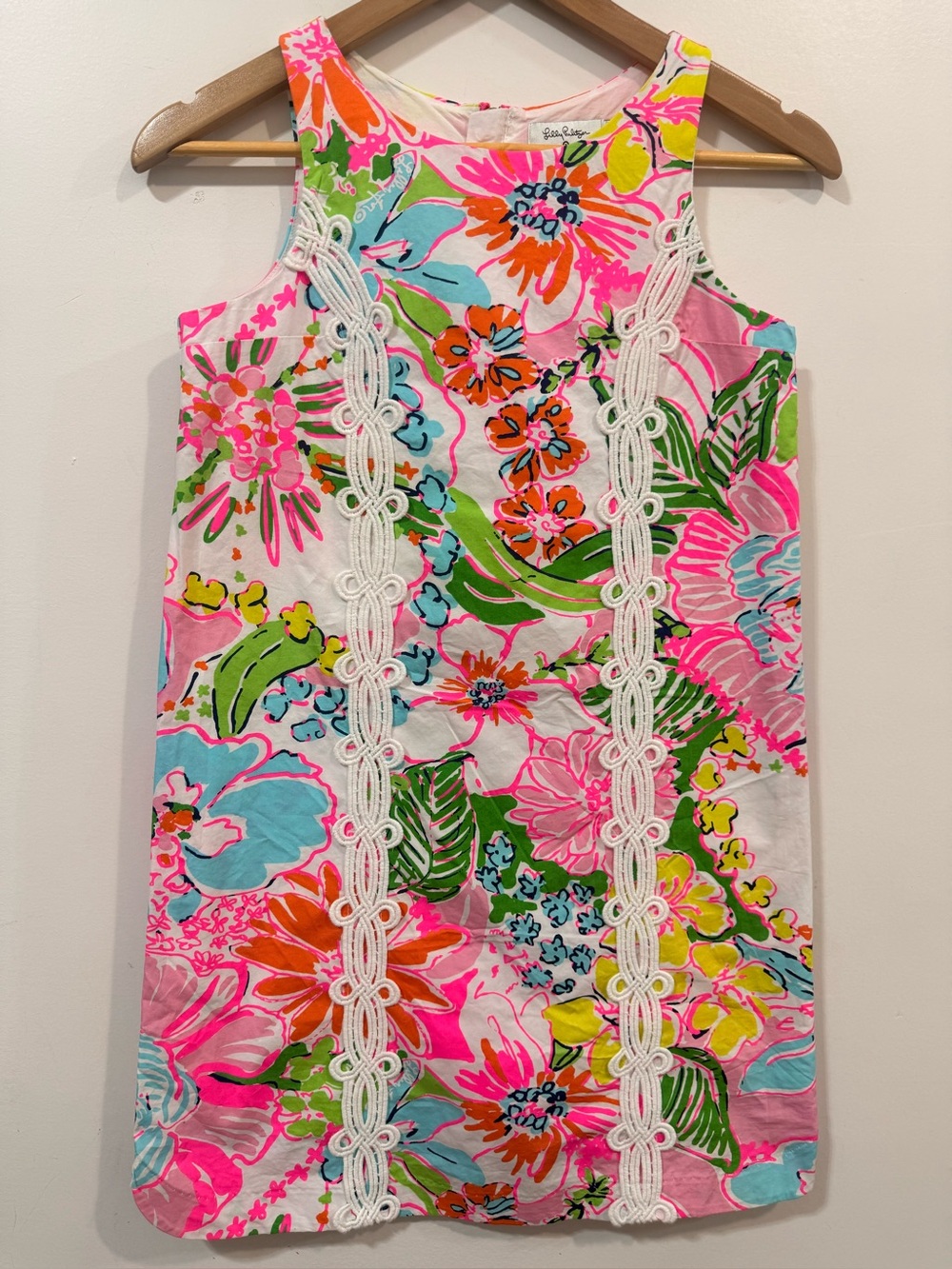 Lilly Pulitzer X Target Nosey Posey Floral Cotton Girls Shift Dress Size 10/12